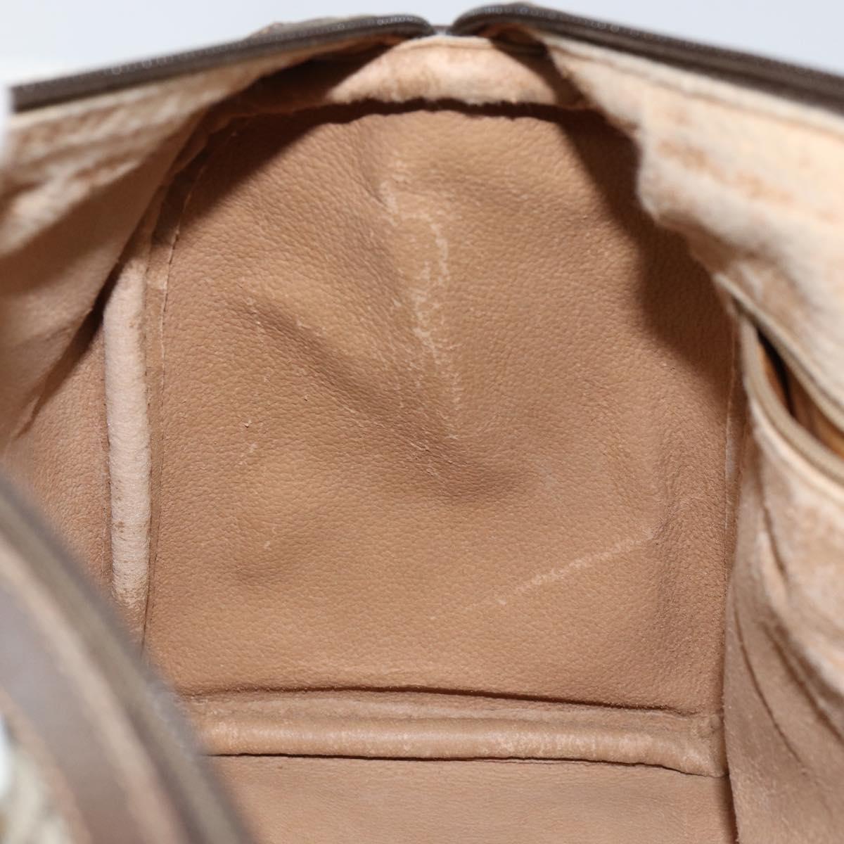 GUCCI GG Supreme Web Sherry Line Boston Bag PVC Beige Gold 40 02 007 Auth 145195
