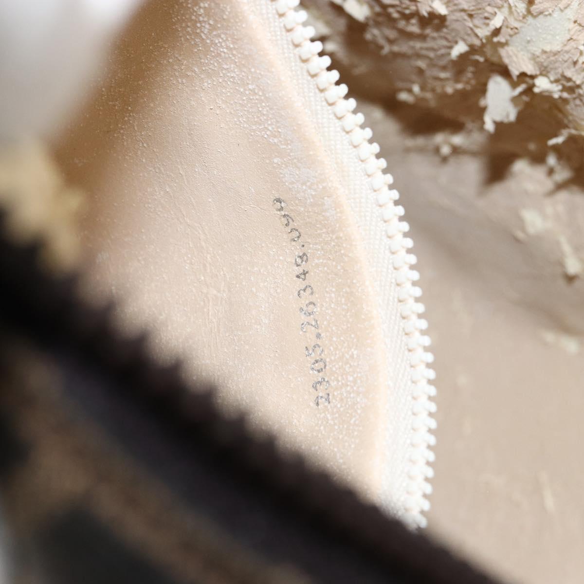 FENDI Zucca Canvas Hand Bag Black Brown Auth 145200