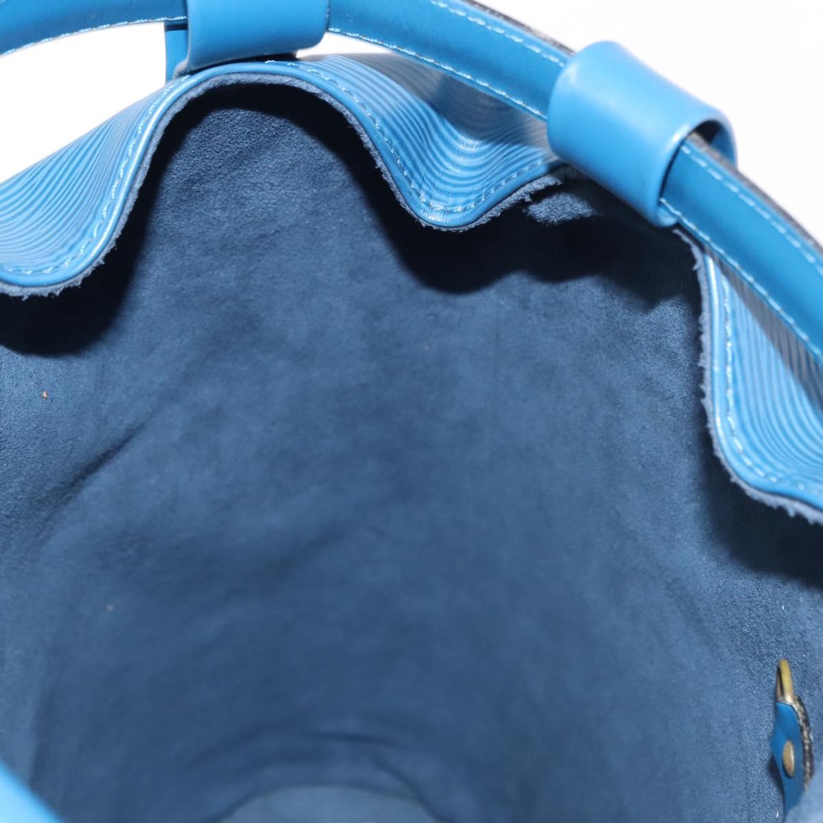 LOUIS VUITTON Epi Randonnee PM Shoulder Bag Blue M52355 LV Auth 145212