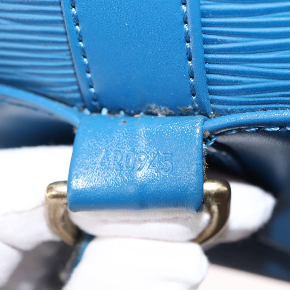LOUIS VUITTON Epi Randonnee PM Shoulder Bag Blue M52355 LV Auth 145212