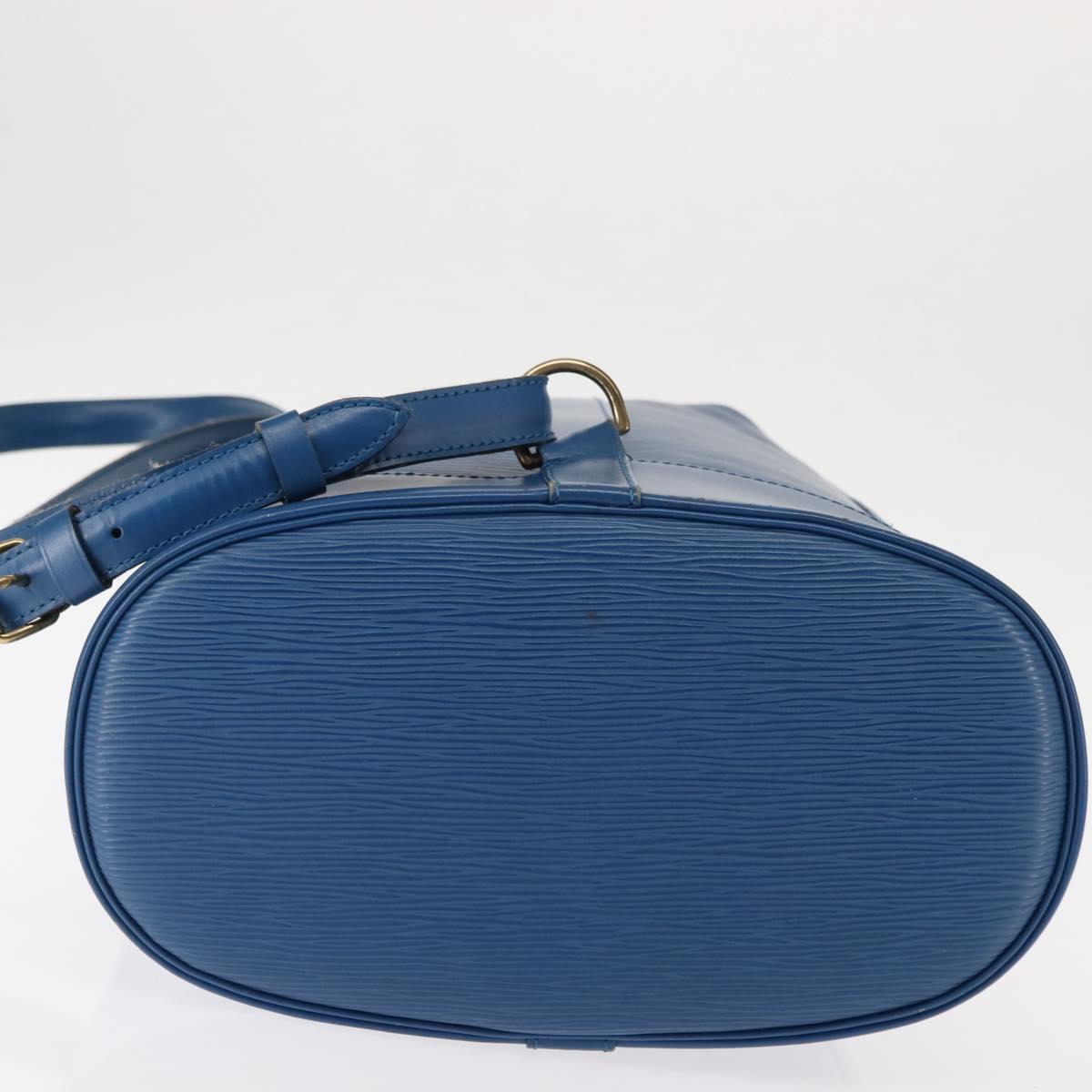 LOUIS VUITTON Epi Randonnee PM Shoulder Bag Blue M52355 LV Auth 145212