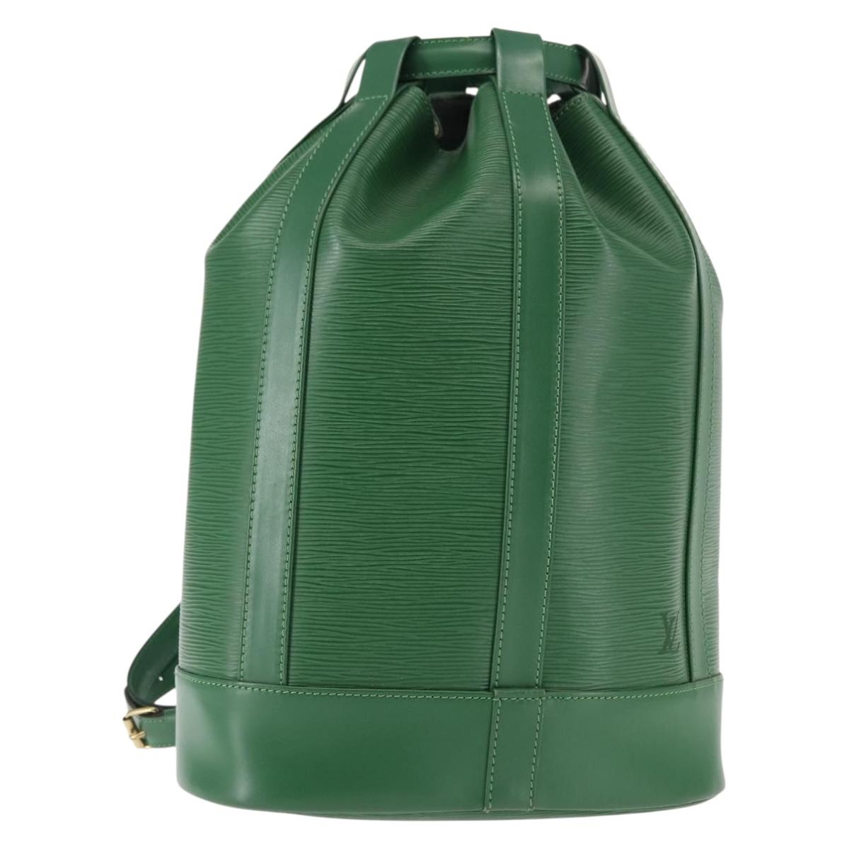 LOUIS VUITTON Epi Randonnee PM Shoulder Bag Green M52354 LV Auth 145213