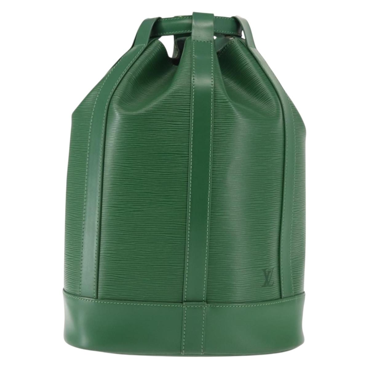 LOUIS VUITTON Epi Randonnee PM Shoulder Bag Green M52354 LV Auth 145213