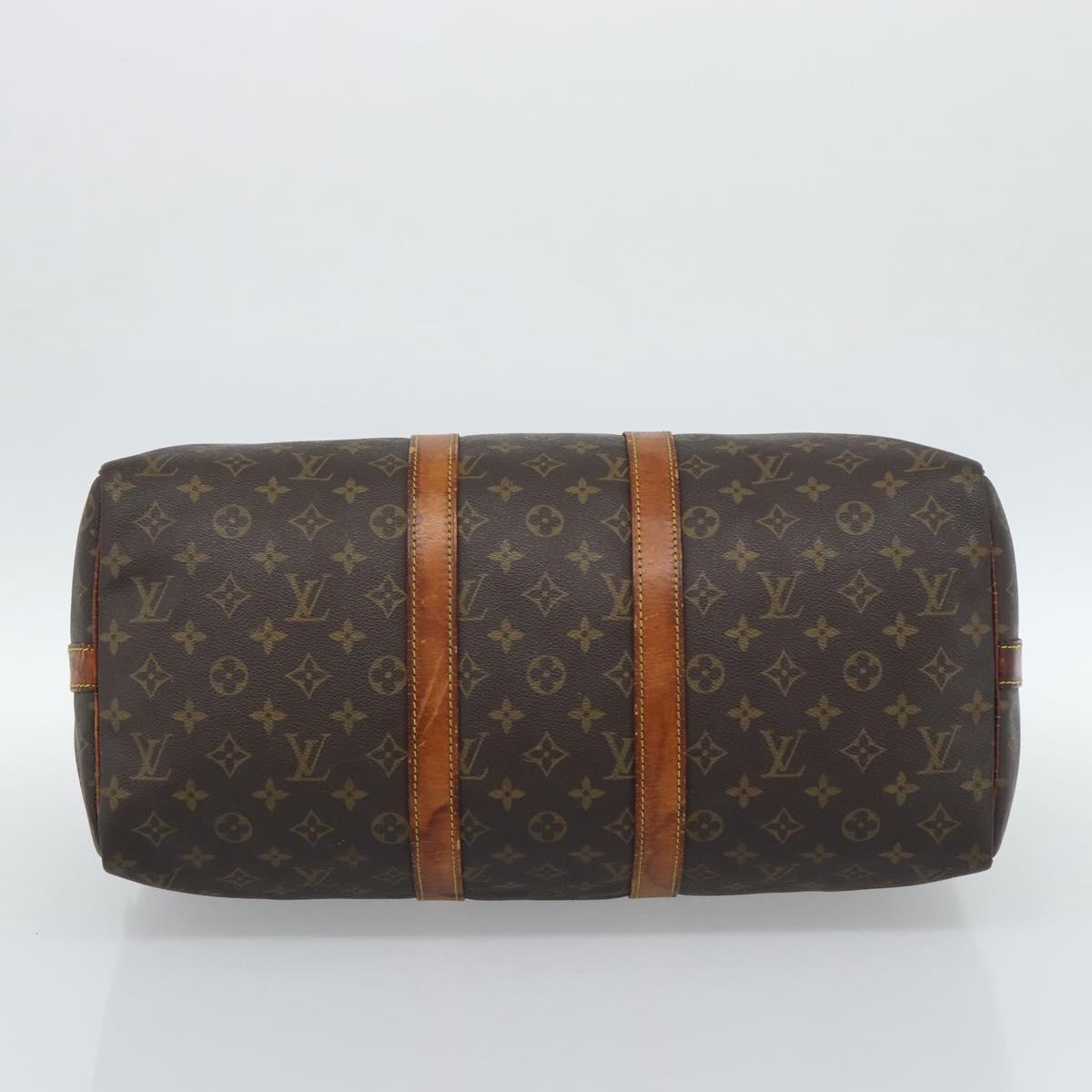 LOUIS VUITTON Monogram Keepall Bandouliere 45 Boston Bag M41418 LV Auth 145219