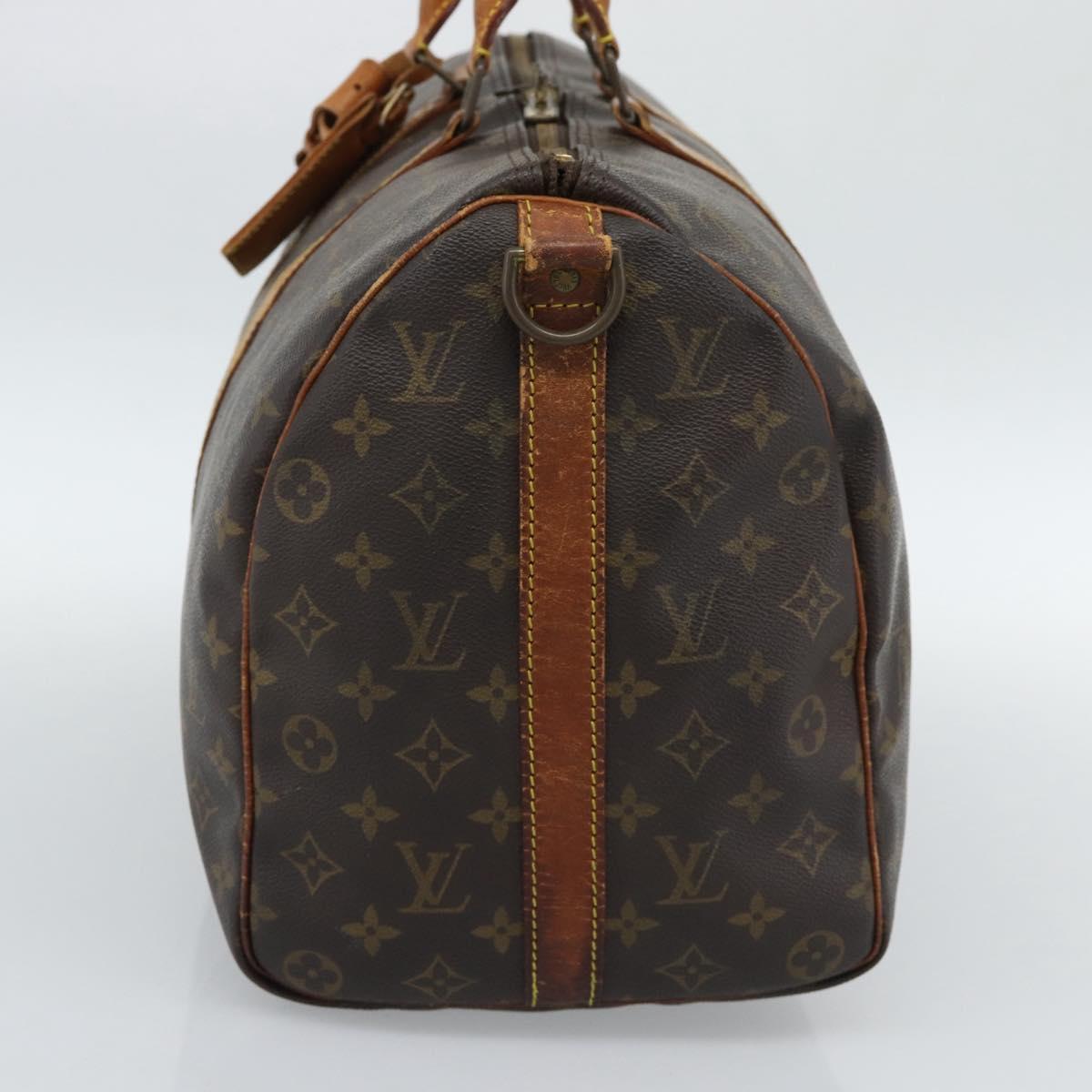 LOUIS VUITTON Monogram Keepall Bandouliere 45 Boston Bag M41418 LV Auth 145219