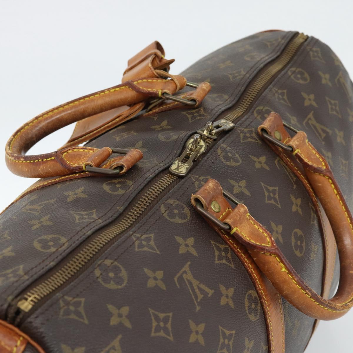 LOUIS VUITTON Monogram Keepall Bandouliere 45 Boston Bag M41418 LV Auth 145219