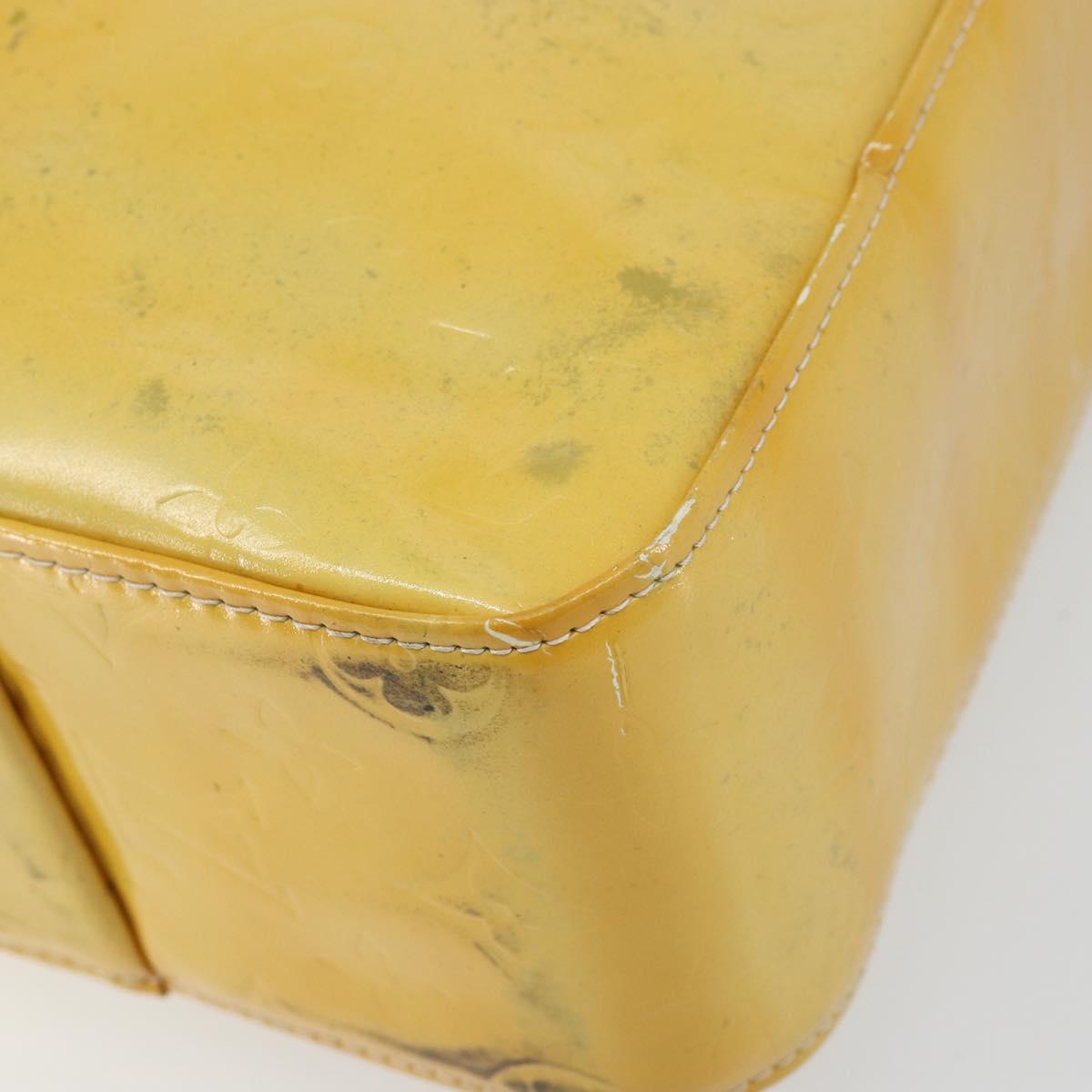 LOUIS VUITTON Monogram Vernis Columbus Tote Bag Gris M91028 LV Auth 145223