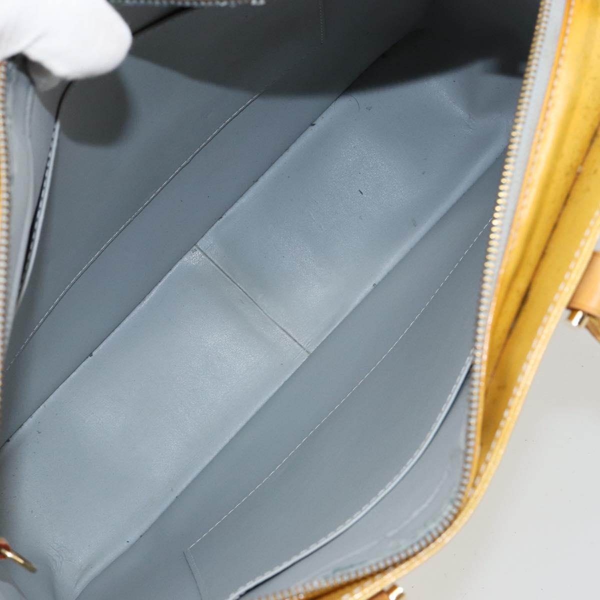 LOUIS VUITTON Monogram Vernis Columbus Tote Bag Gris M91028 LV Auth 145223