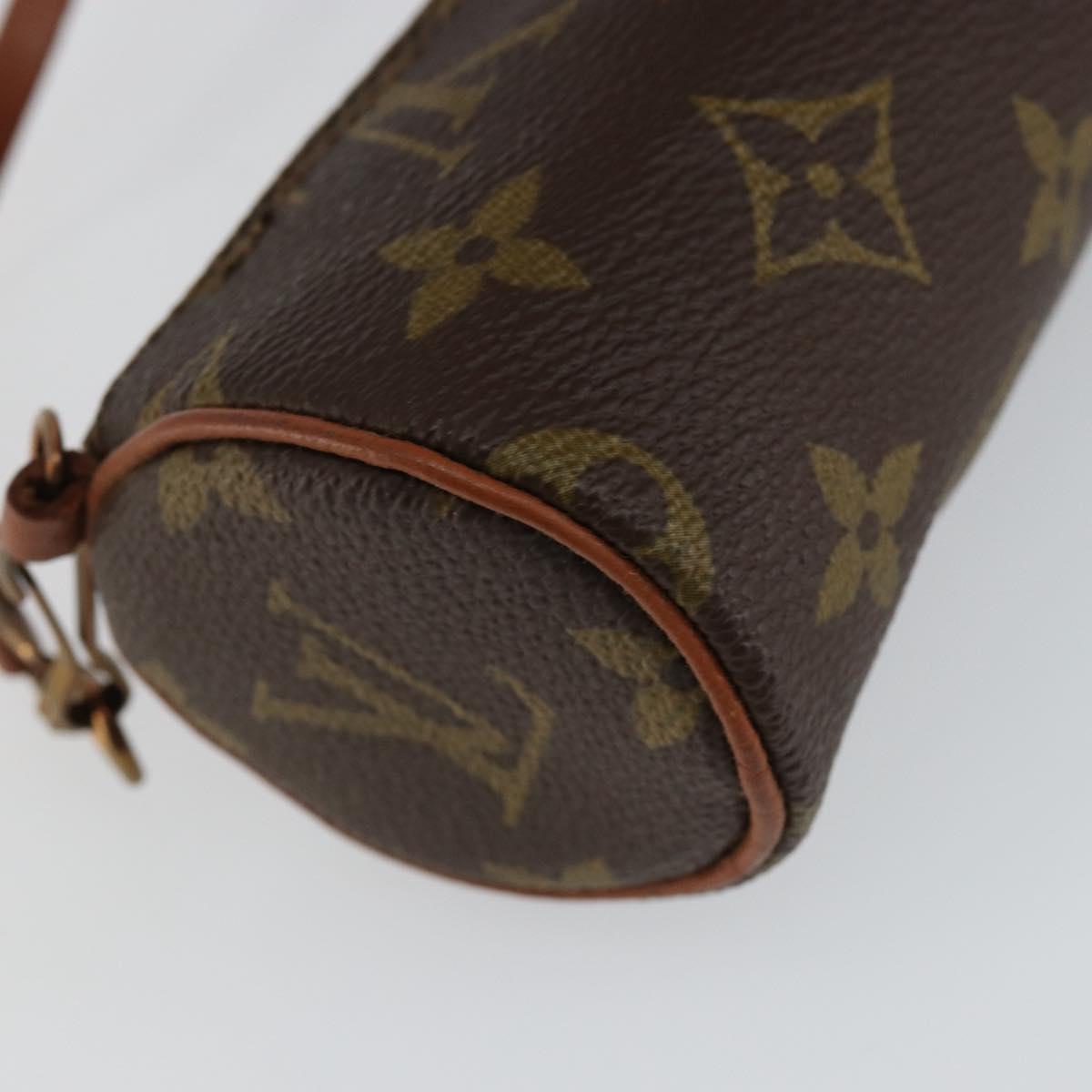 LOUIS VUITTON Monogram Papillon Pouch LV Auth 145233