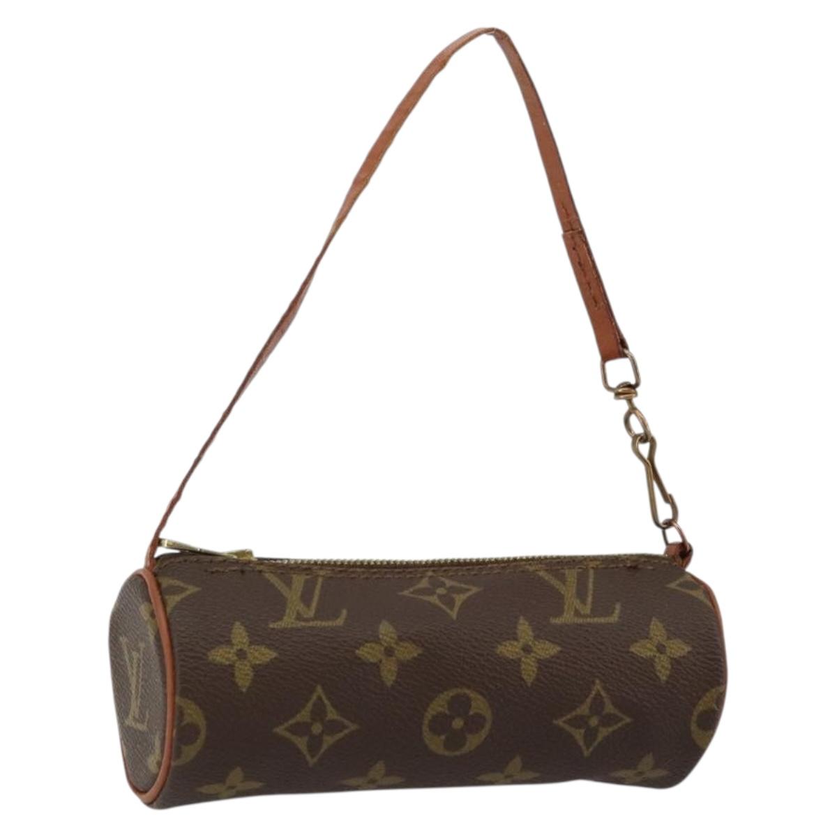 LOUIS VUITTON Monogram Papillon Pouch LV Auth 145233