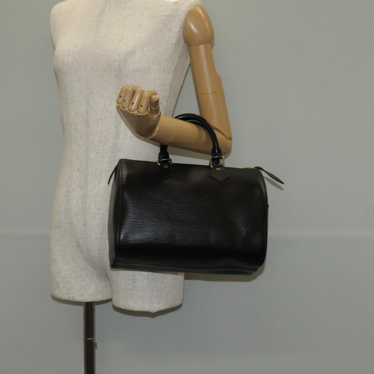 LOUIS VUITTON Epi Speedy 25 Hand Bag Black M43012 LV Auth 145234V