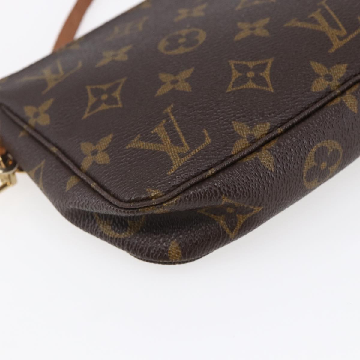 LOUIS VUITTON Monogram Pochette Accessoires Pouch M51980 LV Auth 145240