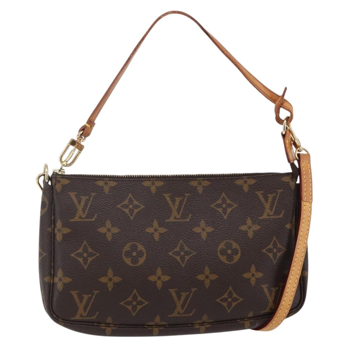 LOUIS VUITTON Monogram Pochette Accessoires Pouch 2way M51980 LV Auth 145242