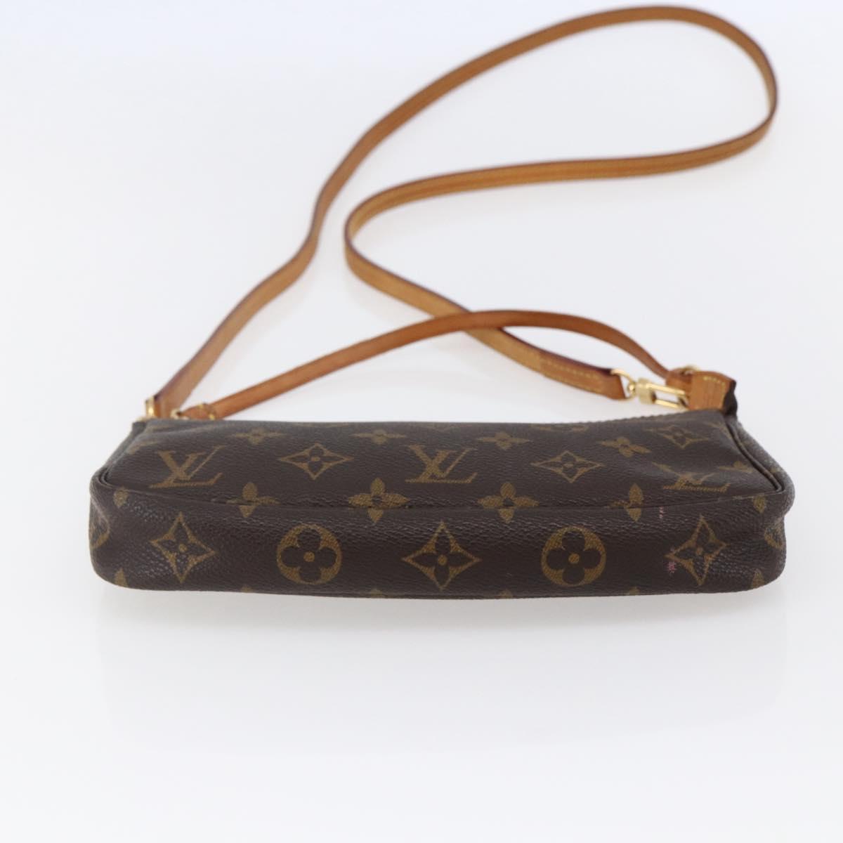 LOUIS VUITTON Monogram Pochette Accessoires Pouch 2way M51980 LV Auth 145242