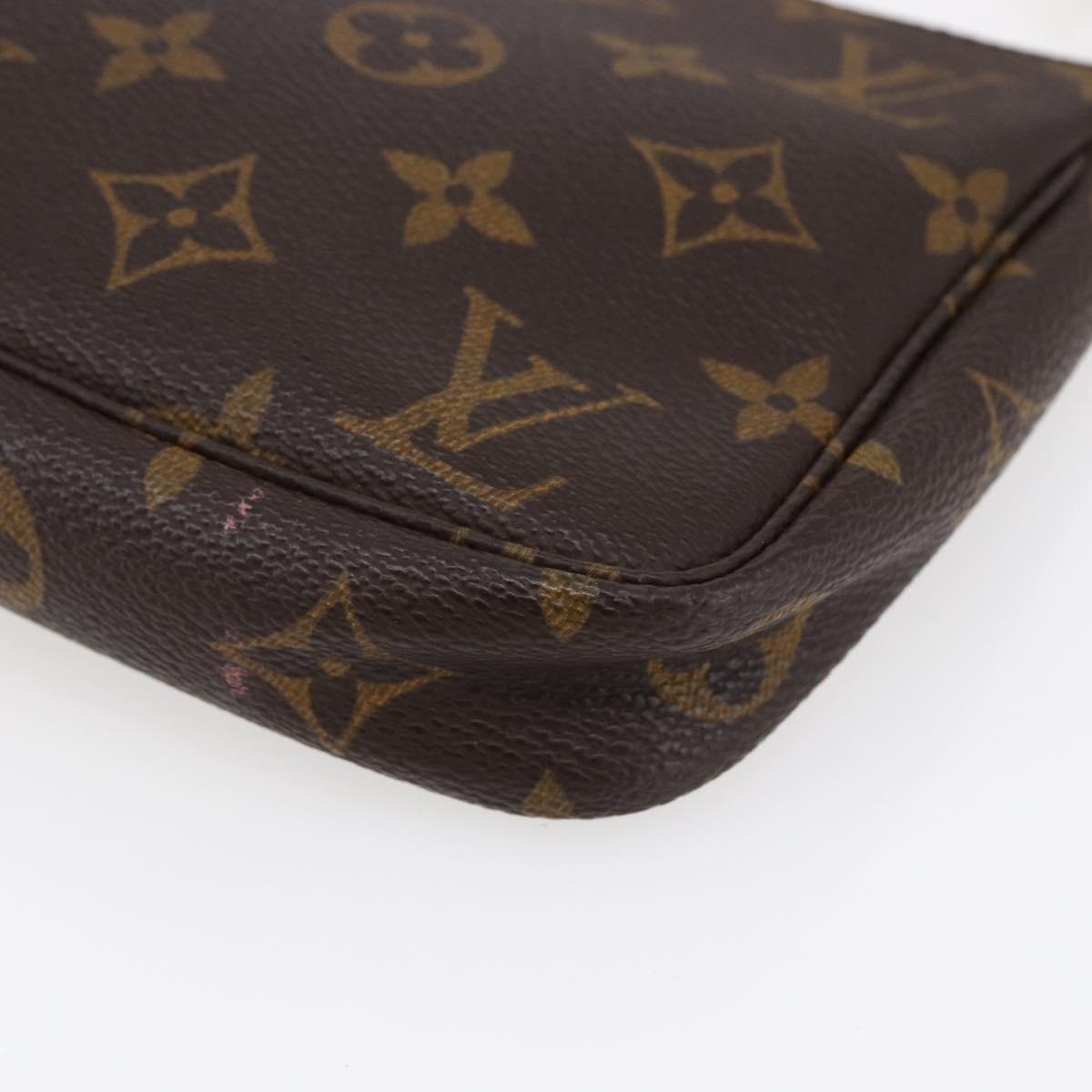 LOUIS VUITTON Monogram Pochette Accessoires Pouch 2way M51980 LV Auth 145242
