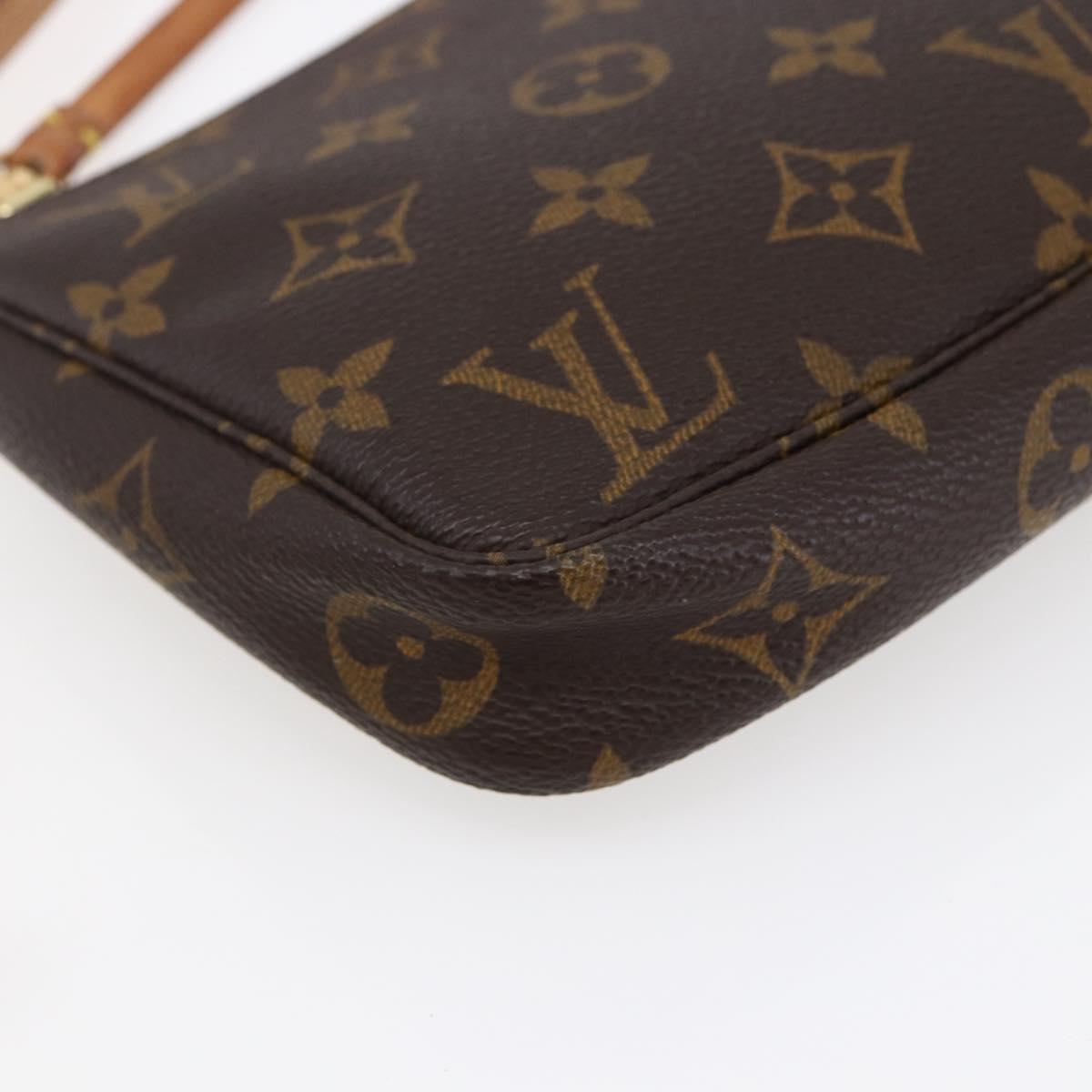 LOUIS VUITTON Monogram Pochette Accessoires Pouch 2way M51980 LV Auth 145242