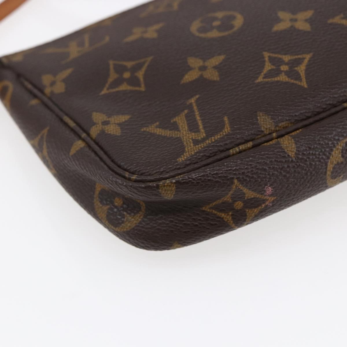 LOUIS VUITTON Monogram Pochette Accessoires Pouch 2way M51980 LV Auth 145242