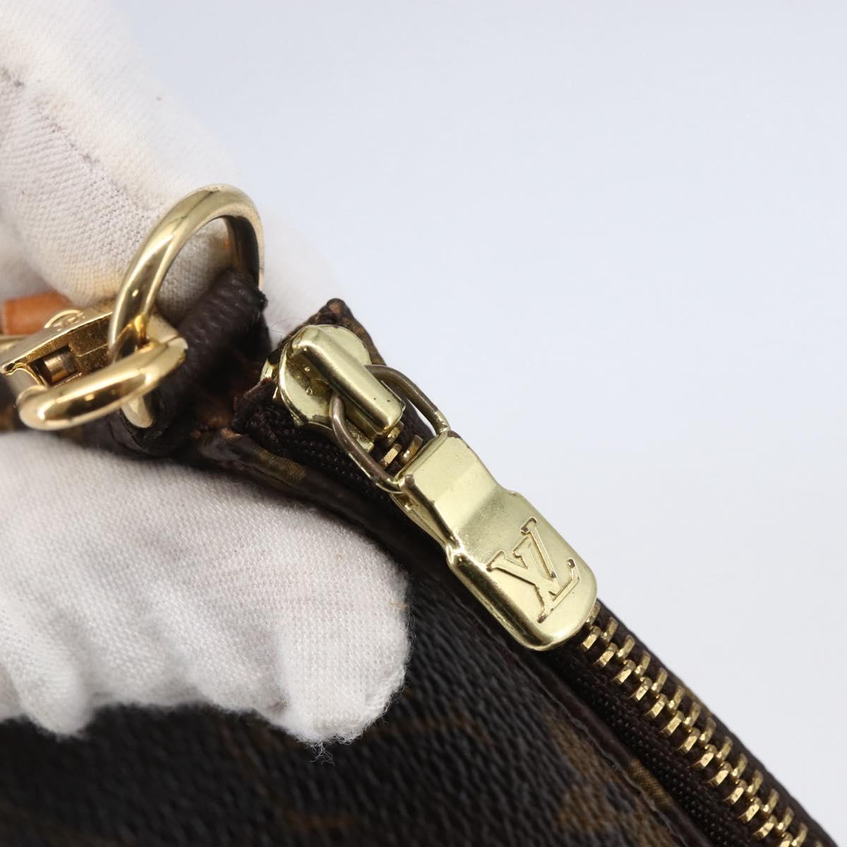 LOUIS VUITTON Monogram Pochette Accessoires Pouch 2way M51980 LV Auth 145242