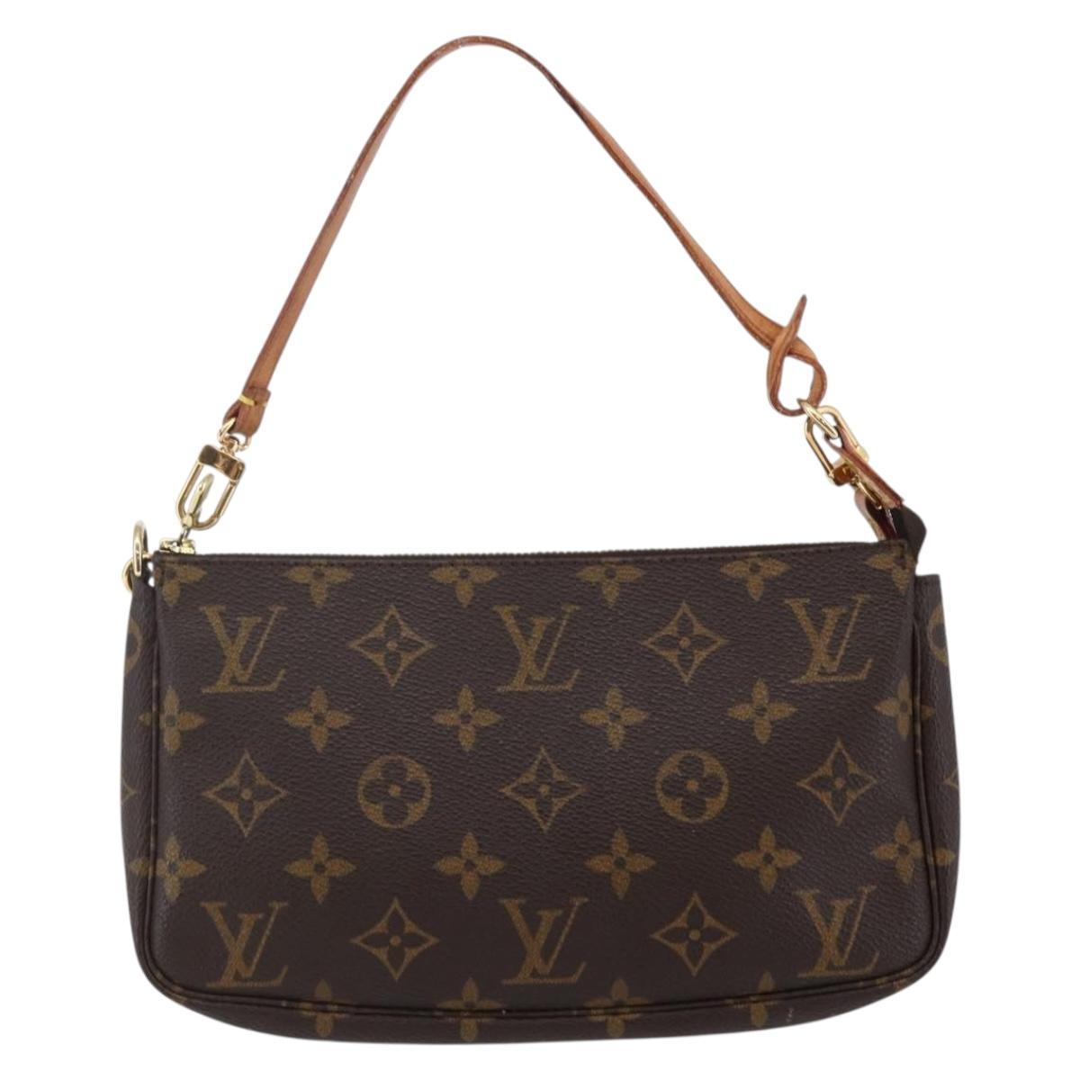 LOUIS VUITTON Monogram Pochette Accessoires Pouch 2way M51980 LV Auth 145242