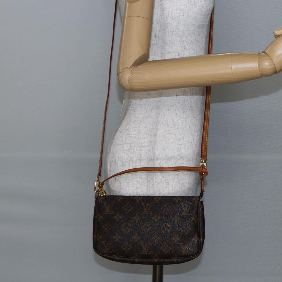LOUIS VUITTON Monogram Pochette Accessoires Pouch 2way M51980 LV Auth 145242