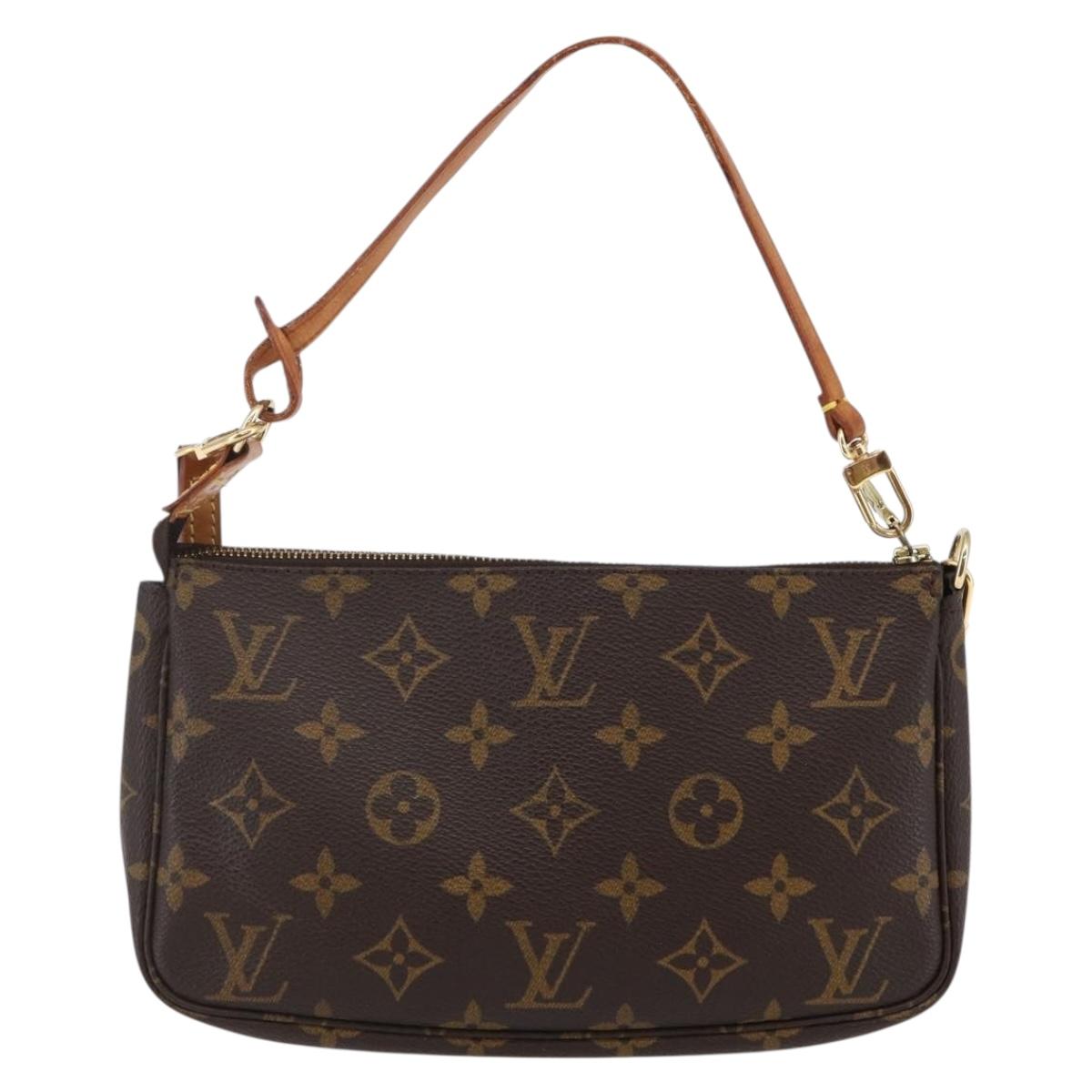 LOUIS VUITTON Monogram Pochette Accessoires Pouch 2way M51980 LV Auth 145242