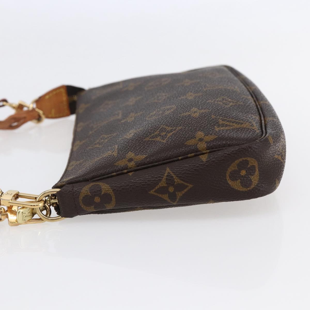 LOUIS VUITTON Monogram Pochette Accessoires Pouch 2way M51980 LV Auth 145242