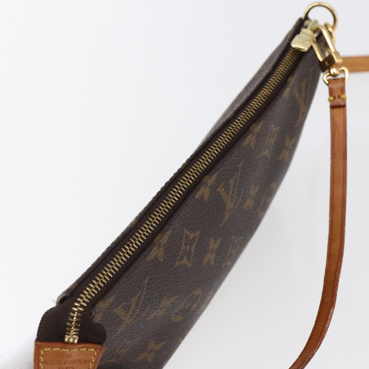 LOUIS VUITTON Monogram Pochette Accessoires Pouch 2way M51980 LV Auth 145242