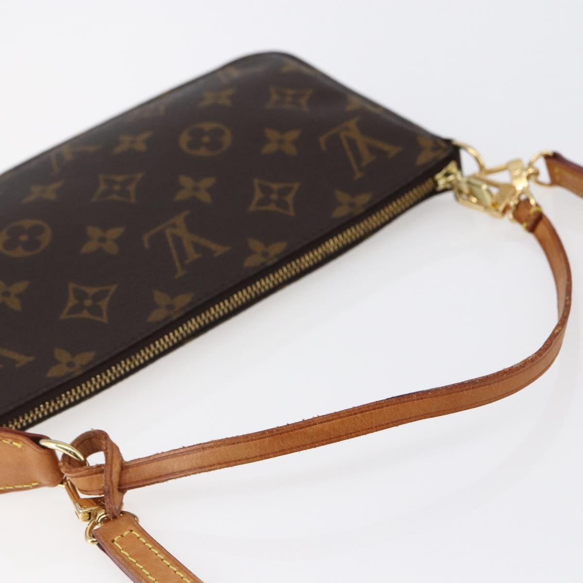 LOUIS VUITTON Monogram Pochette Accessoires Pouch 2way M51980 LV Auth 145242