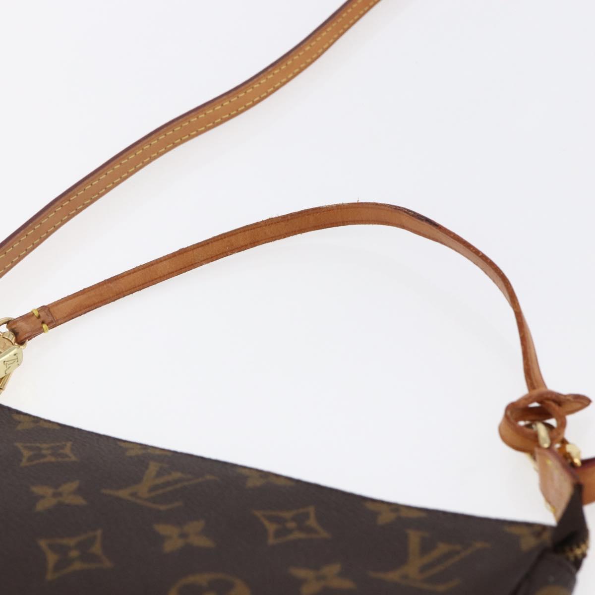 LOUIS VUITTON Monogram Pochette Accessoires Pouch 2way M51980 LV Auth 145242