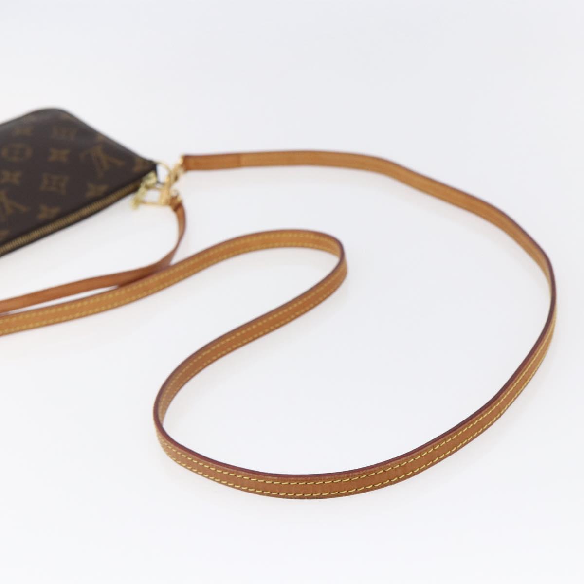 LOUIS VUITTON Monogram Pochette Accessoires Pouch 2way M51980 LV Auth 145242
