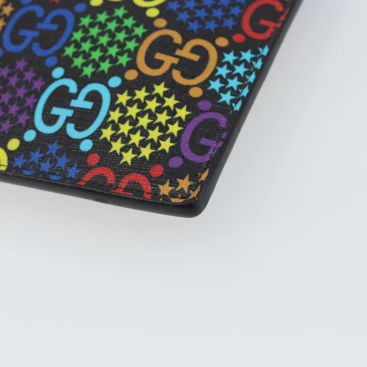 GUCCI GG Psychedelic Clutch Bag PVC Multicolor Silver 601087 Auth 145251