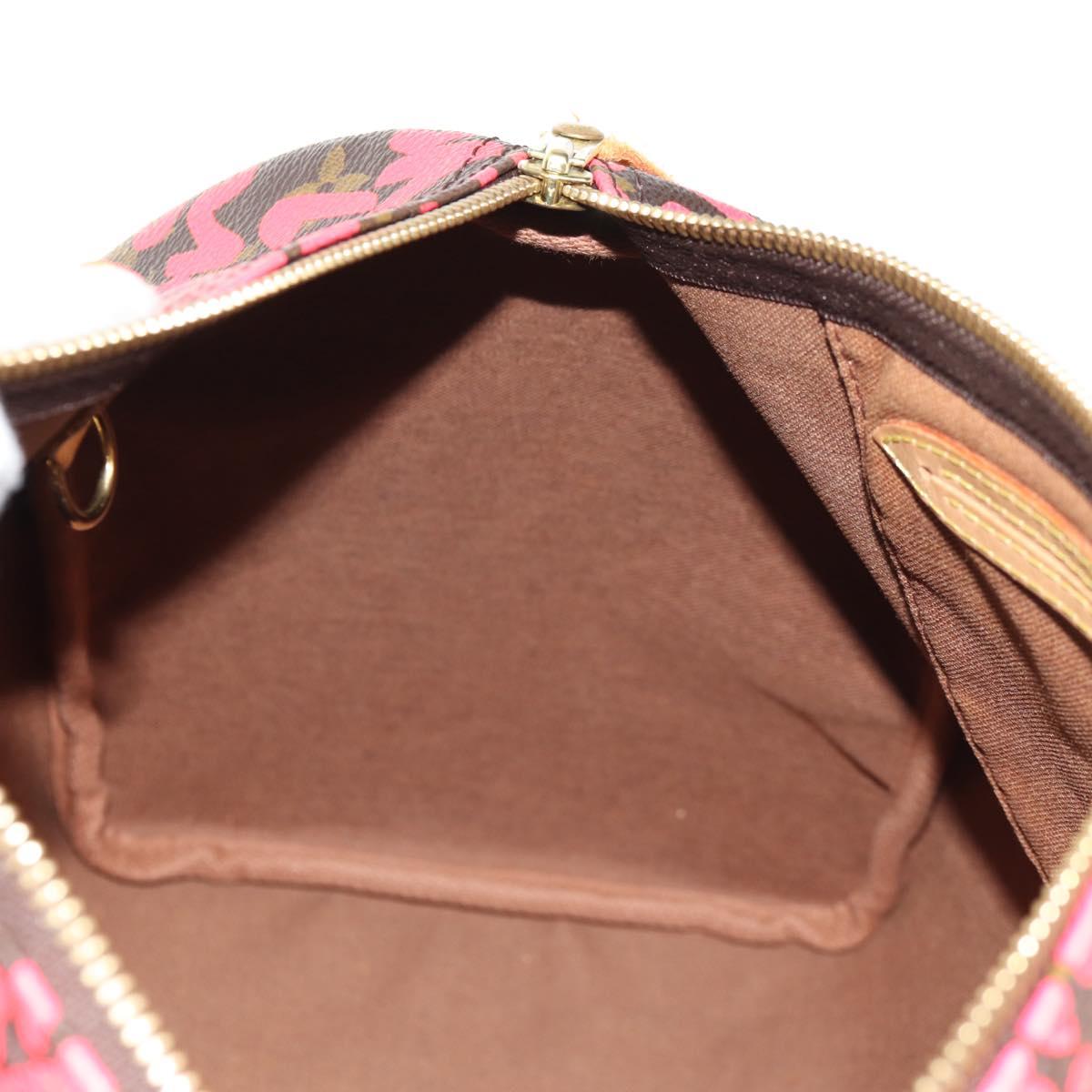 LOUIS VUITTON Monogram Graffiti Speedy 30 Hand Bag Pink M93704 LV Auth 145265A