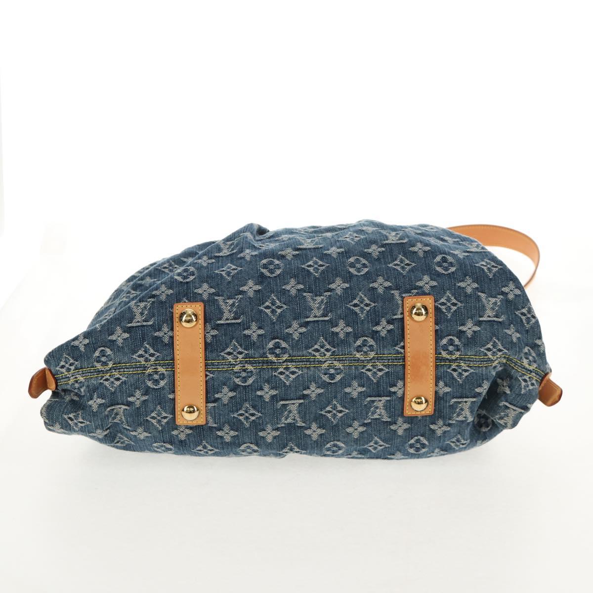 LOUIS VUITTON Monogram Denim Neo Cabby MM Hand Bag Blue M95349 LV Auth 145267V