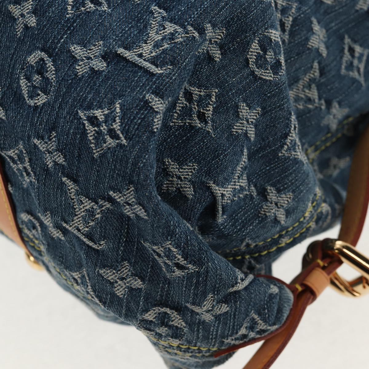 LOUIS VUITTON Monogram Denim Neo Cabby MM Hand Bag Blue M95349 LV Auth 145267V