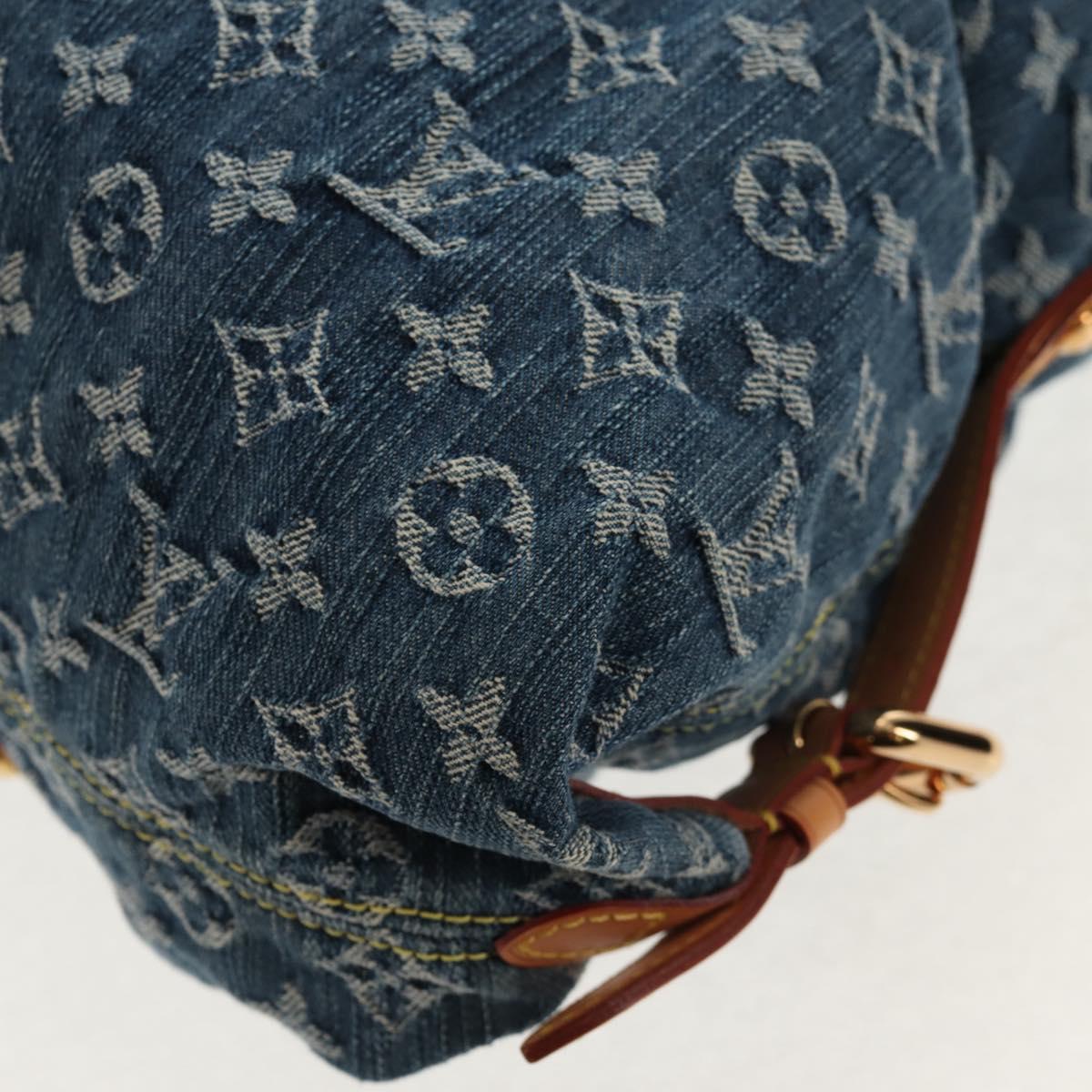 LOUIS VUITTON Monogram Denim Neo Cabby MM Hand Bag Blue M95349 LV Auth 145267V