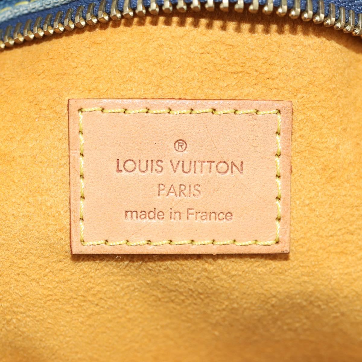 LOUIS VUITTON Monogram Denim Neo Cabby MM Hand Bag Blue M95349 LV Auth 145267V