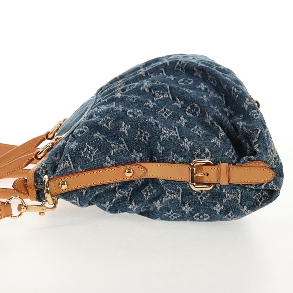 LOUIS VUITTON Monogram Denim Neo Cabby MM Hand Bag Blue M95349 LV Auth 145267V