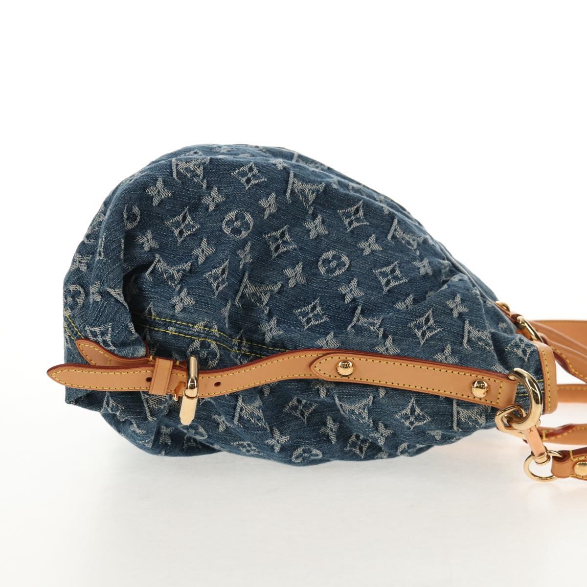LOUIS VUITTON Monogram Denim Neo Cabby MM Hand Bag Blue M95349 LV Auth 145267V