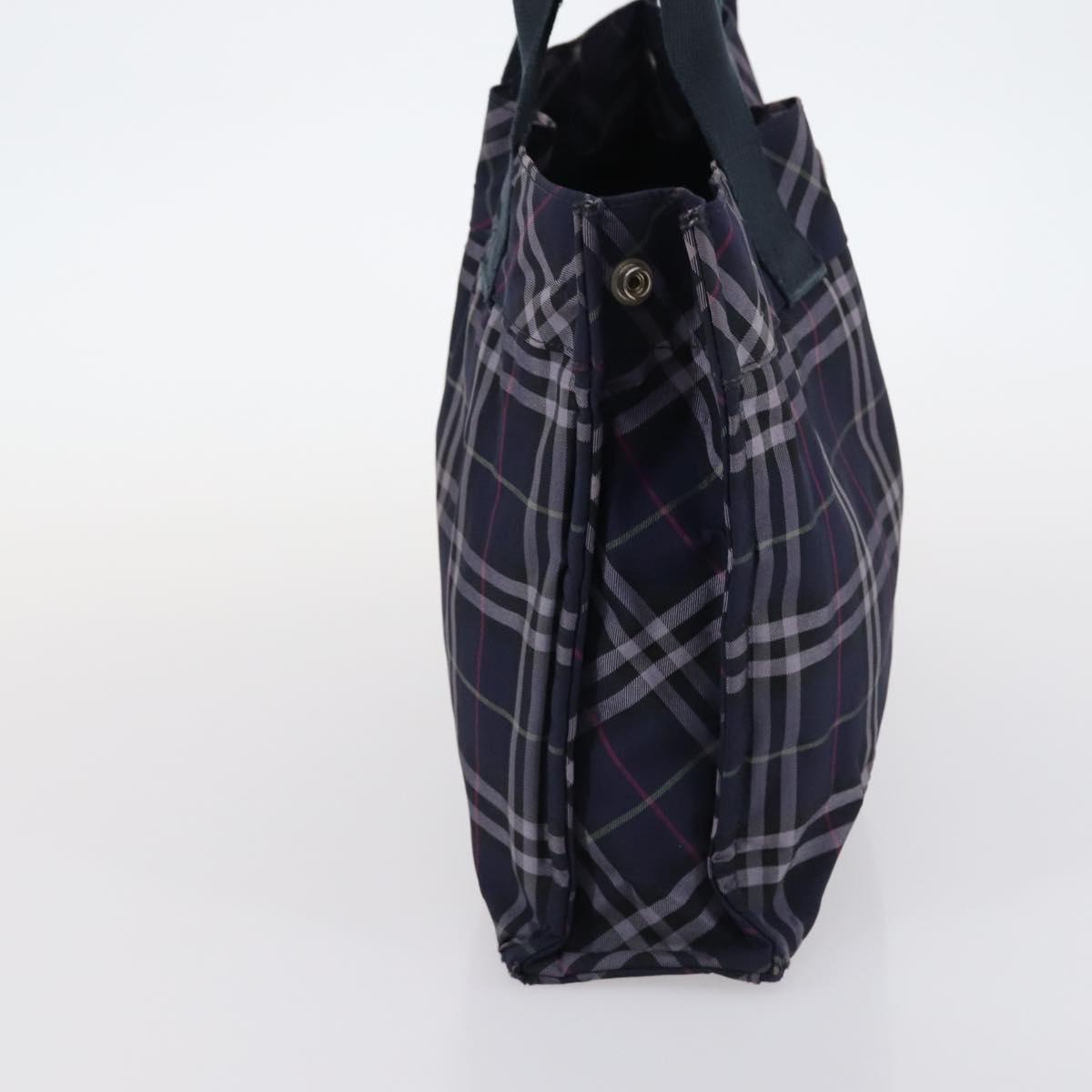 BURBERRY Nova Check Hand Bag Nylon 2Set Khaki Navy Auth 145273