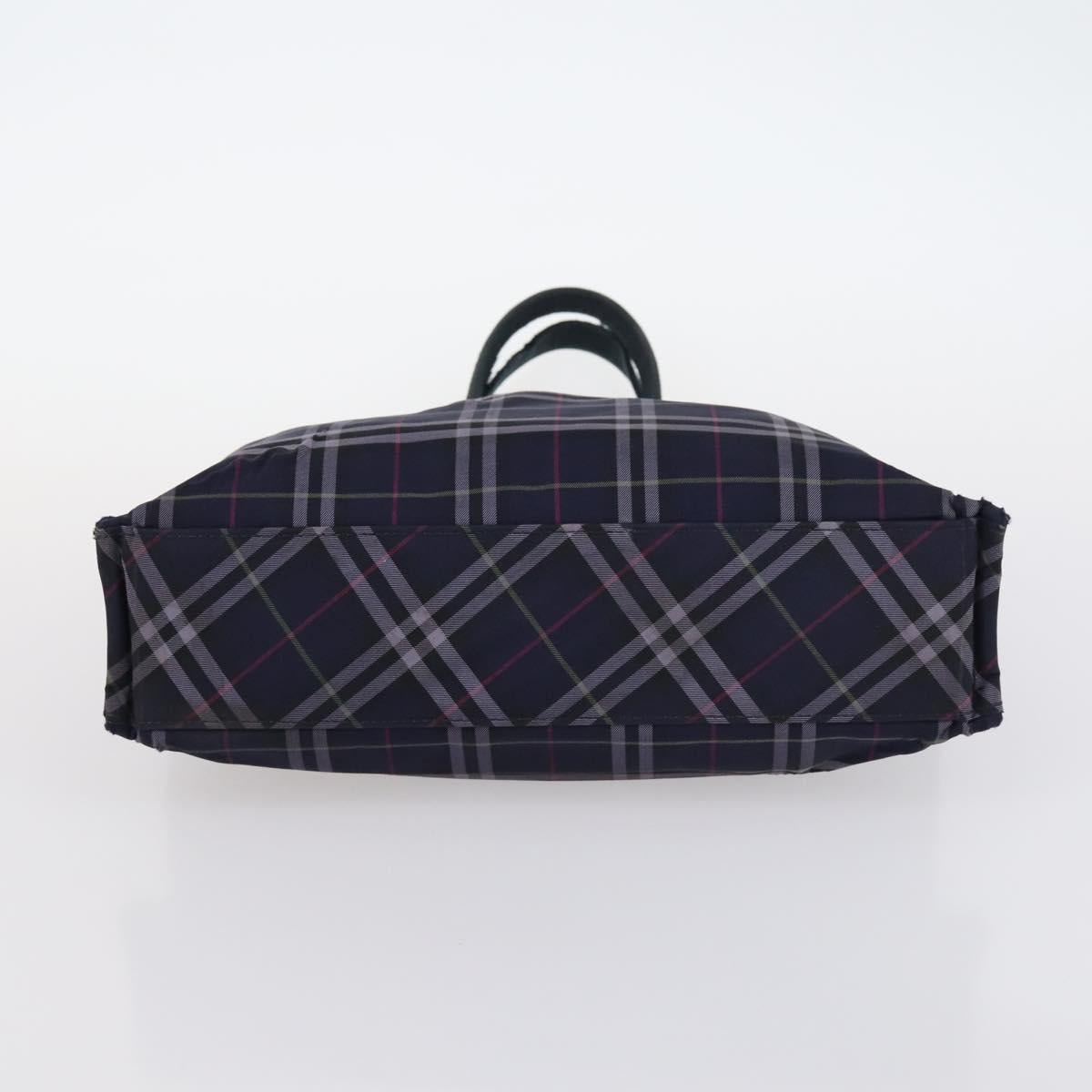 BURBERRY Nova Check Hand Bag Nylon 2Set Khaki Navy Auth 145273