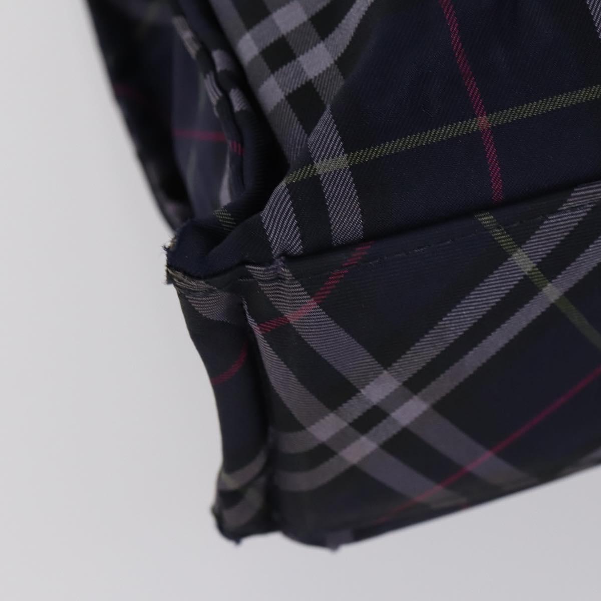 BURBERRY Nova Check Hand Bag Nylon 2Set Khaki Navy Auth 145273