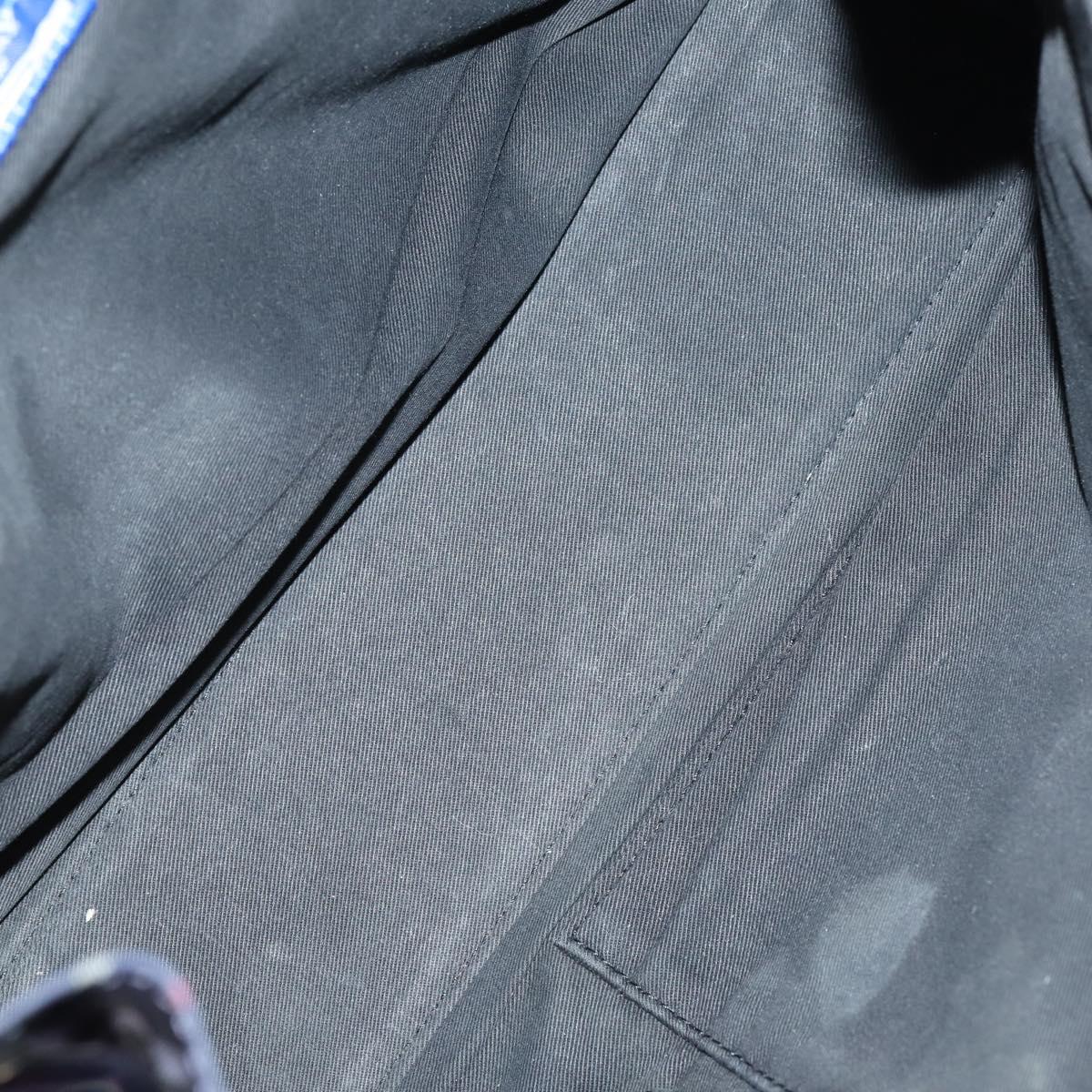 BURBERRY Nova Check Hand Bag Nylon 2Set Khaki Navy Auth 145273