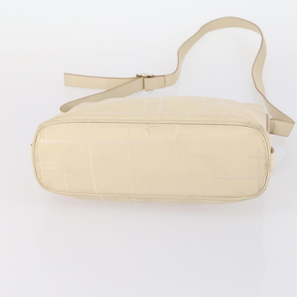 Salvatore Ferragamo Shoulder Bag Leather Canvas 2Set Beige Navy Auth 145275