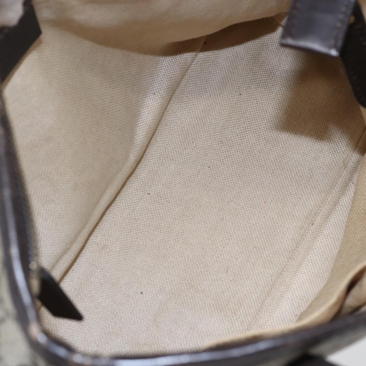 GUCCI GG Supreme Tote Bag PVC Leather Beige Gold 353440 Auth 145287