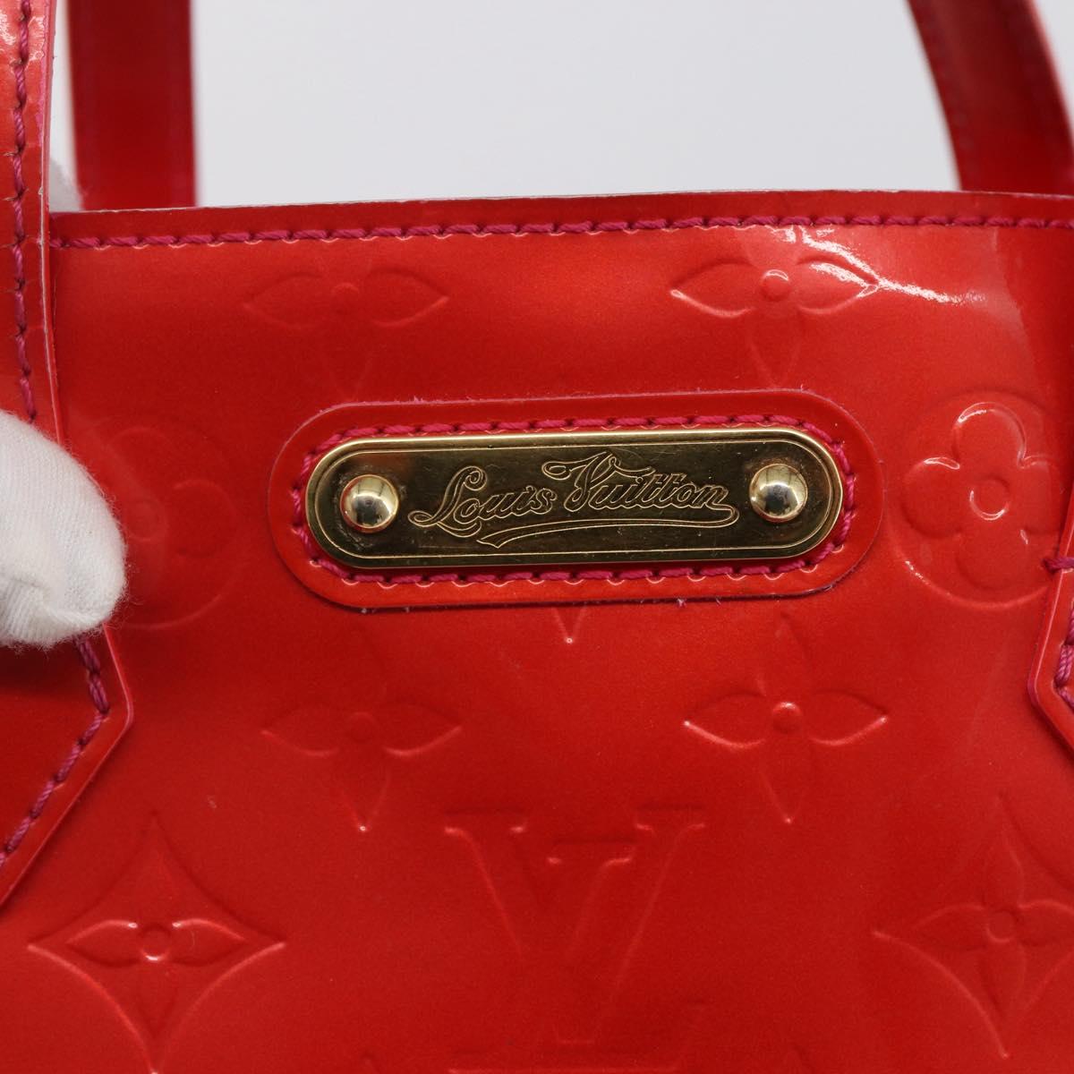 LOUIS VUITTON Monogram Vernis Wilshire Boulevard Bag Rose Pop M93643 Auth 145310