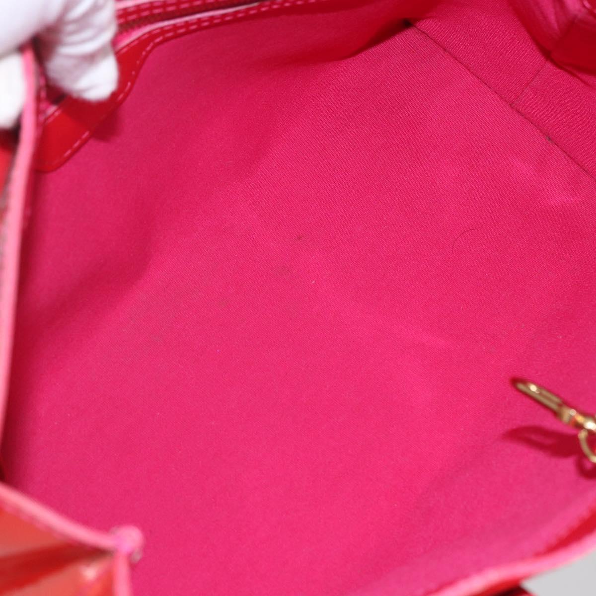 LOUIS VUITTON Monogram Vernis Wilshire Boulevard Bag Rose Pop M93643 Auth 145310