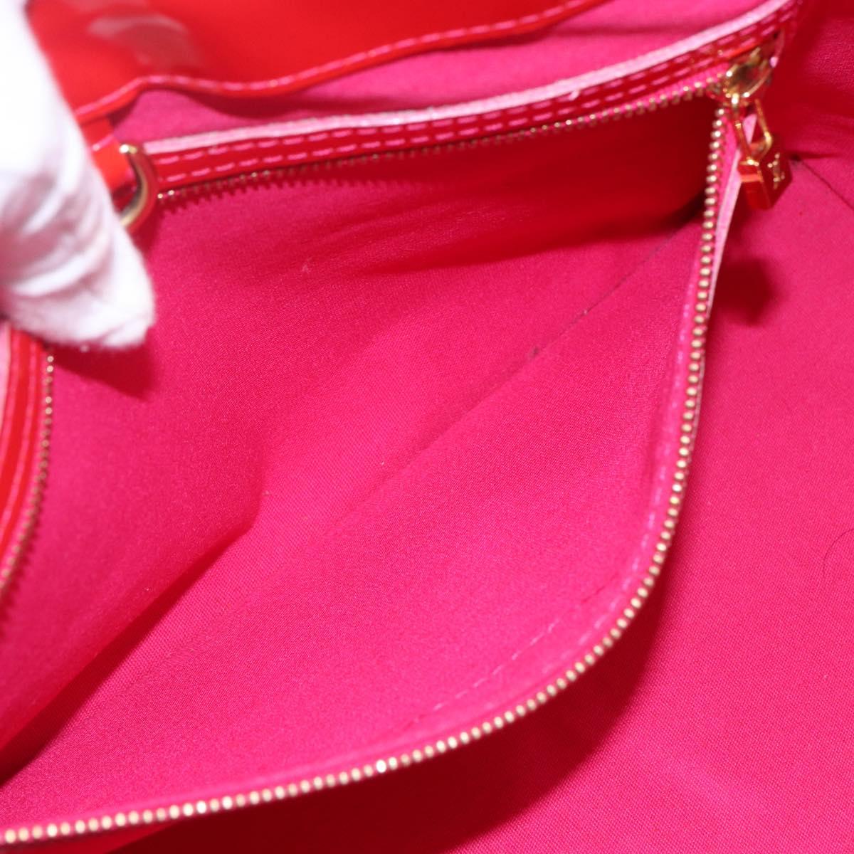 LOUIS VUITTON Monogram Vernis Wilshire Boulevard Bag Rose Pop M93643 Auth 145310