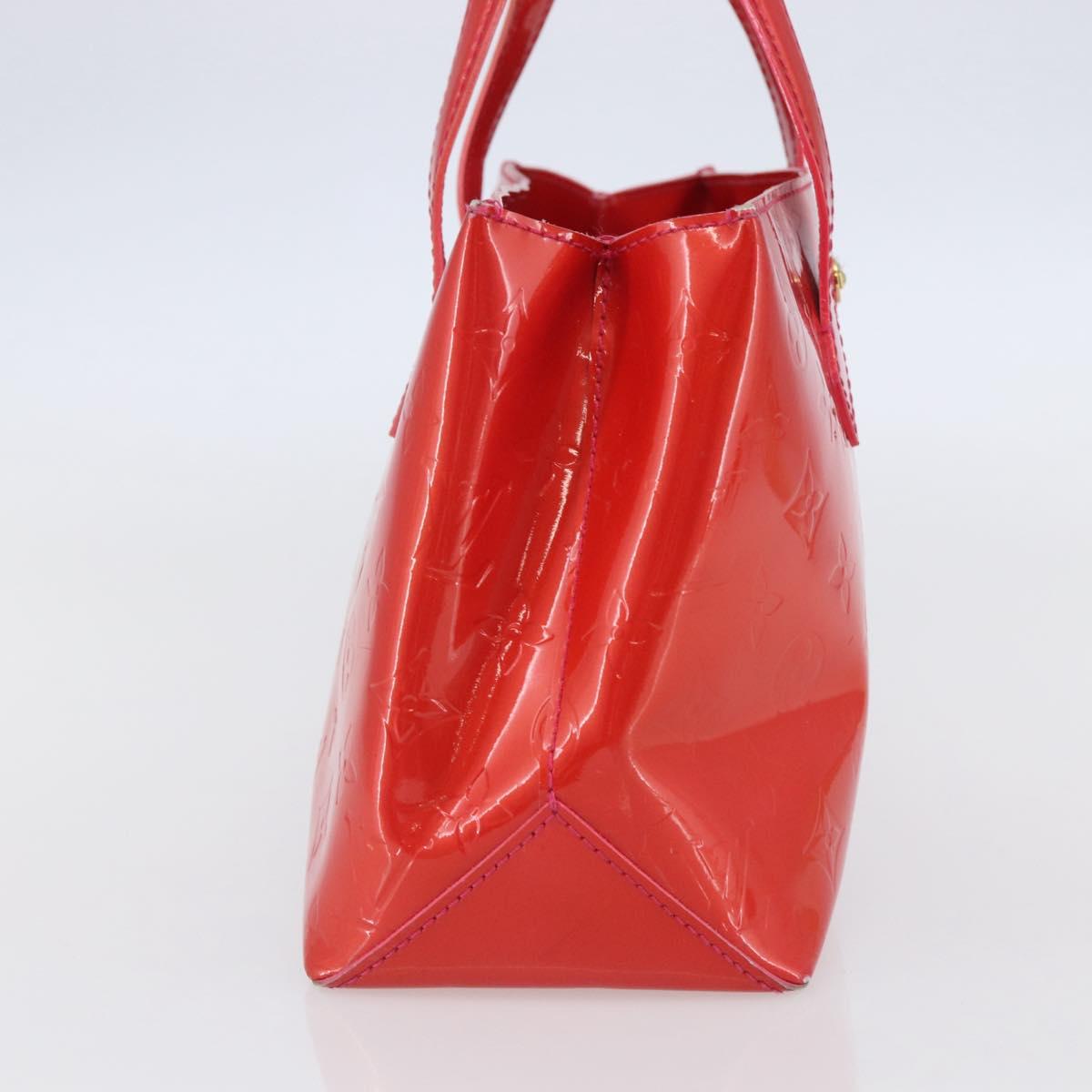 LOUIS VUITTON Monogram Vernis Wilshire Boulevard Bag Rose Pop M93643 Auth 145310