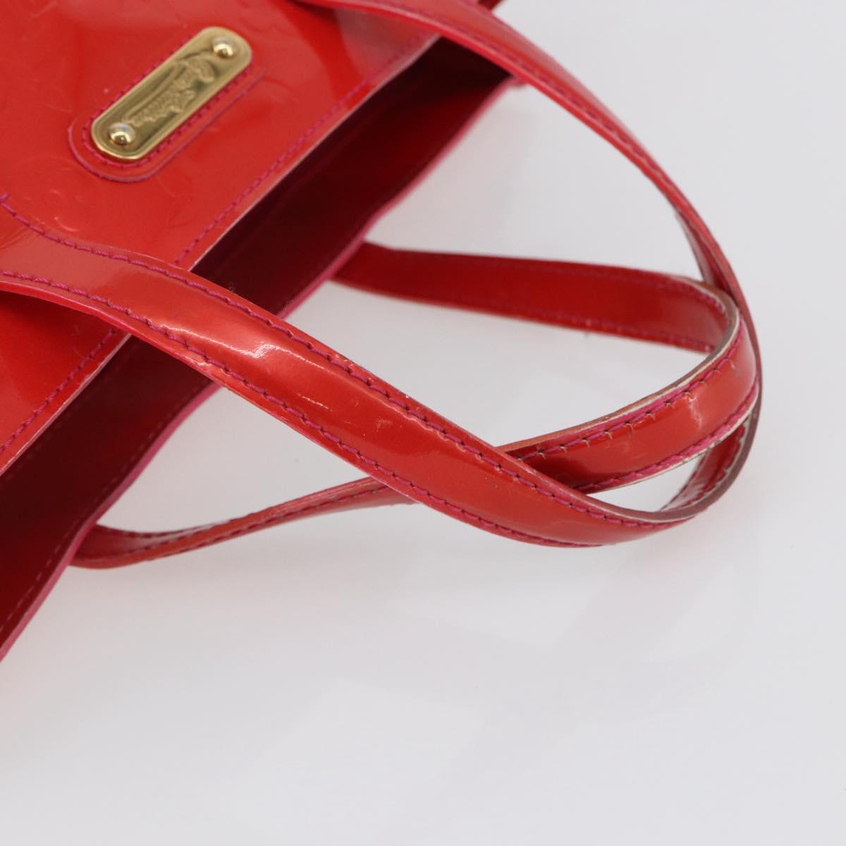 LOUIS VUITTON Monogram Vernis Wilshire Boulevard Bag Rose Pop M93643 Auth 145310