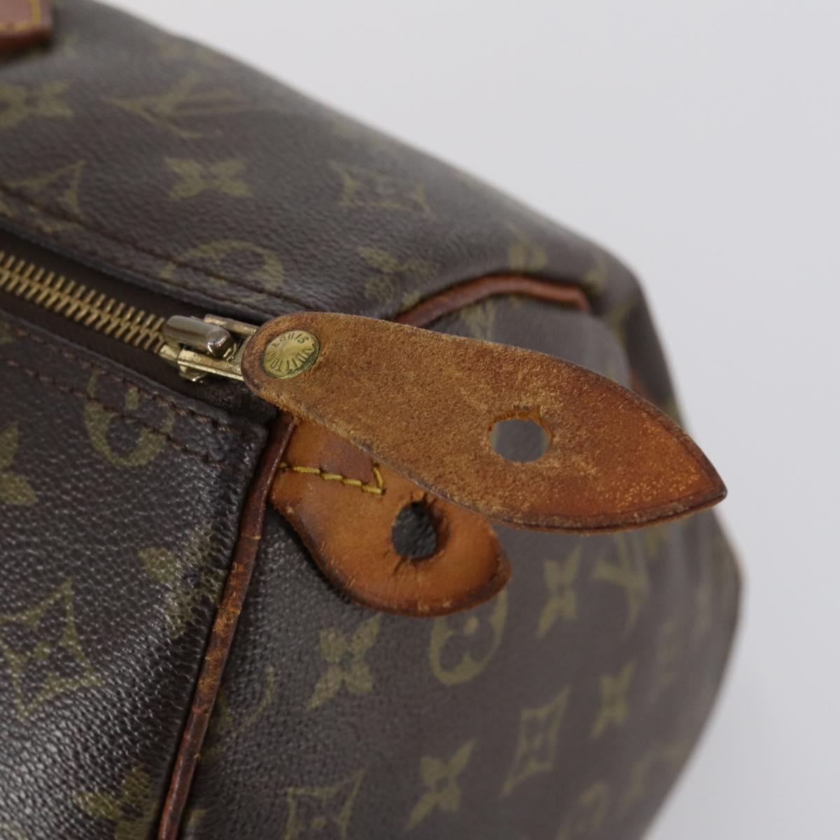 LOUIS VUITTON Monogram Speedy 35 Hand Bag M41524 LV Auth 145312